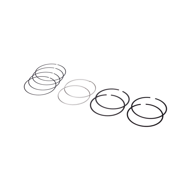 Hastings, 107" M8 chrome piston ring set. +.010" 17-23 107" M8