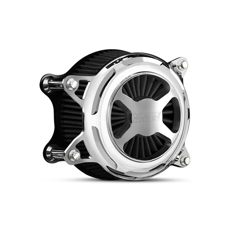 V&H, VO2 X air cleaner kit. Chrome 18-23 Softail 17-23 Touring (excl. 2023 FLHXSE FLTRXSE) 17-23 Trikes. Note: M8 114"/117" mode