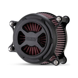 V&H, VO2 X air cleaner kit. Wrinkle black 18-23 Softail 17-23 Touring (excl. 2023 FLHXSE FLTRXSE) 17-23 Trikes. Note: M8 114"/11
