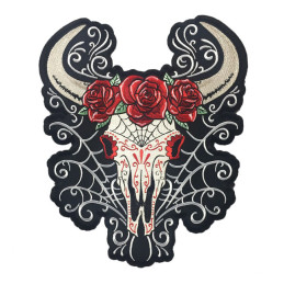 Parche de calavera Western Lethal Threat 28 x 29 cm