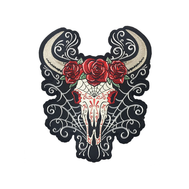 Lethal Threat Western skull patch 28 x 29 cm