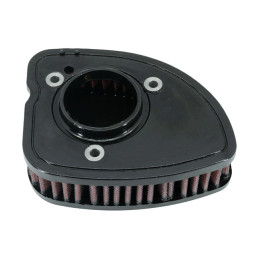 Element filtra powietrza o wysokim przepływie DNA. Touring/Trike 17-23 Touring 17-23 Trikes. Z obudową oem w kształcie klina.