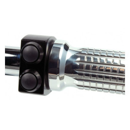 Motogadget mo.switch 3 push button housing 1" h/b, black Fits 1" (25.4mm) diameter handlebars.