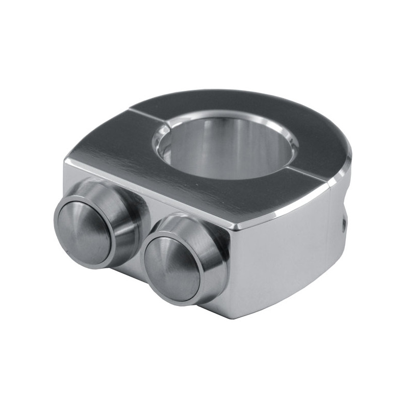 Motogadget mo.switch 2 push button housing 22mm h/b polished Fits 7/8" (22mm) diameter handlebars.