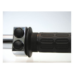 Motogadget mo.switch 2 push button housing 22mm h/b polished Fits 7/8" (22mm) diameter handlebars.