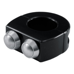 Motogadget mo.switch 2 push button housing 1" h/b, black Fits 1" (25.4mm) diameter handlebars.