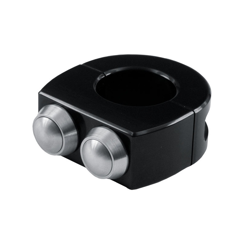 Obudowa przycisku Motogadget mo.switch 2 do kierownicy 1", czarna Pasuje do kierownic o średnicy 1" (25,4mm).