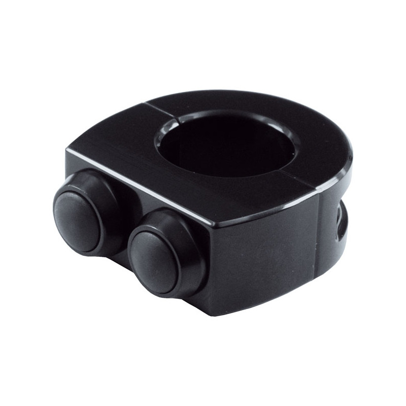 Obudowa przycisku Motogadget mo.switch 2 do kierownicy 1", czarna, pasuje do kierownic o średnicy 1" (25.4mm)