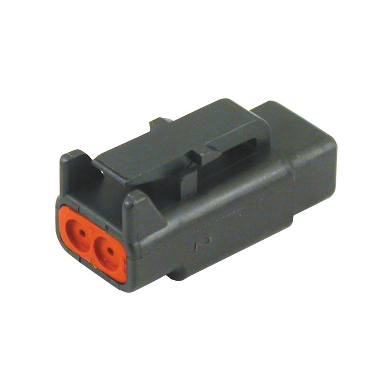 NAMZ, Deutsch DTM connector. Black, plug, 2-pins 