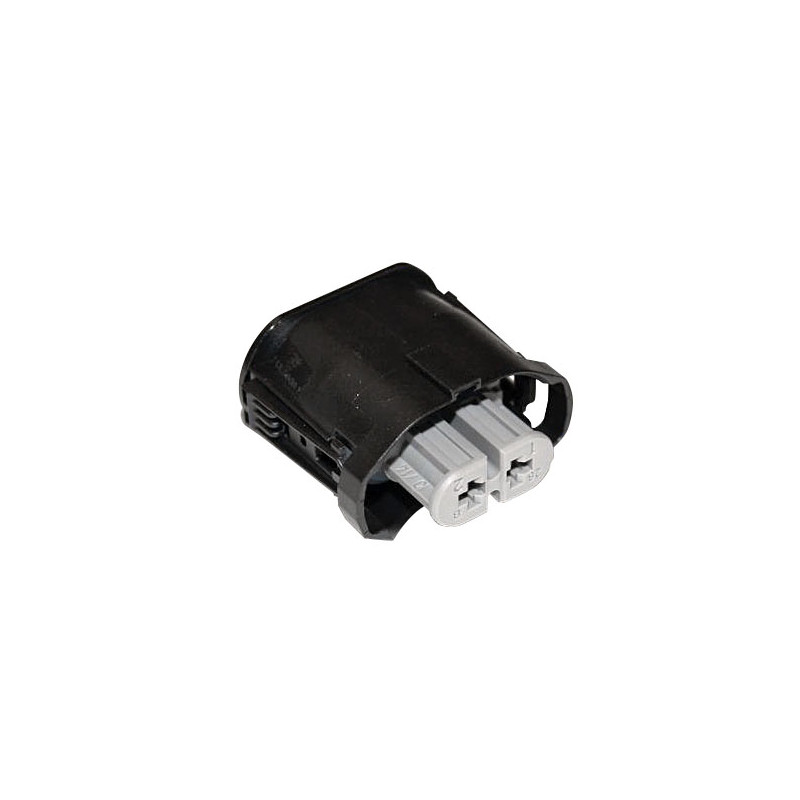NAMZ, headlamp connector, high beam. 2-pin. Gray 02-17 V-Rod (NU)