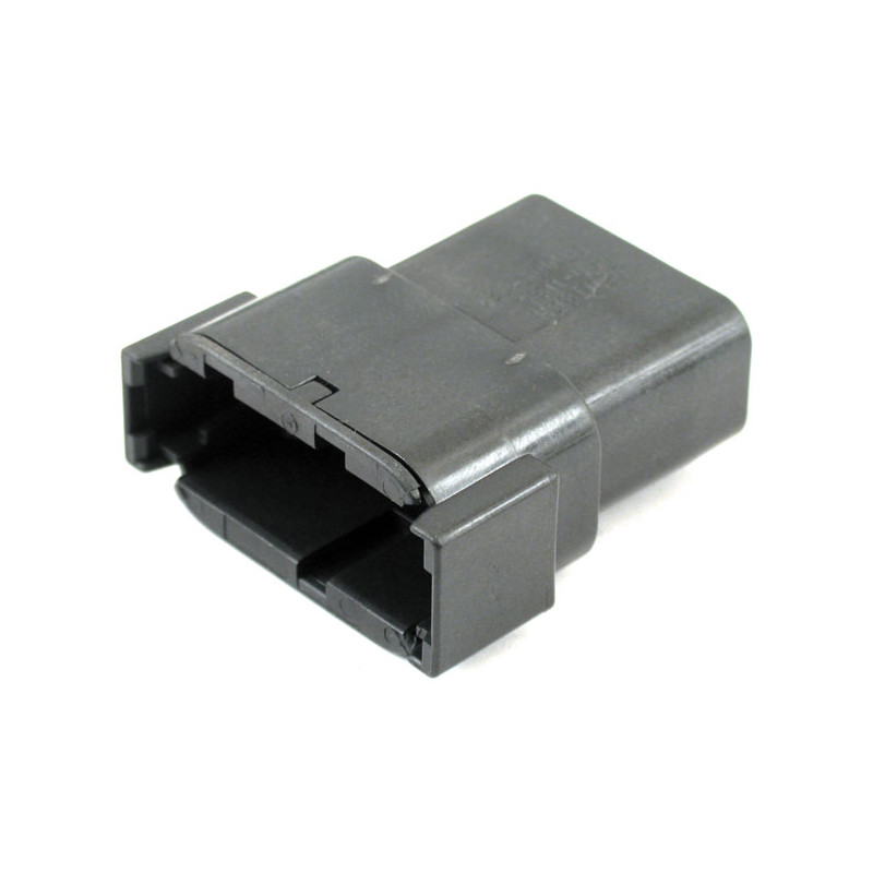 NAMZ, Deutsch DTM connector. Black, receptacle, 12-pins 