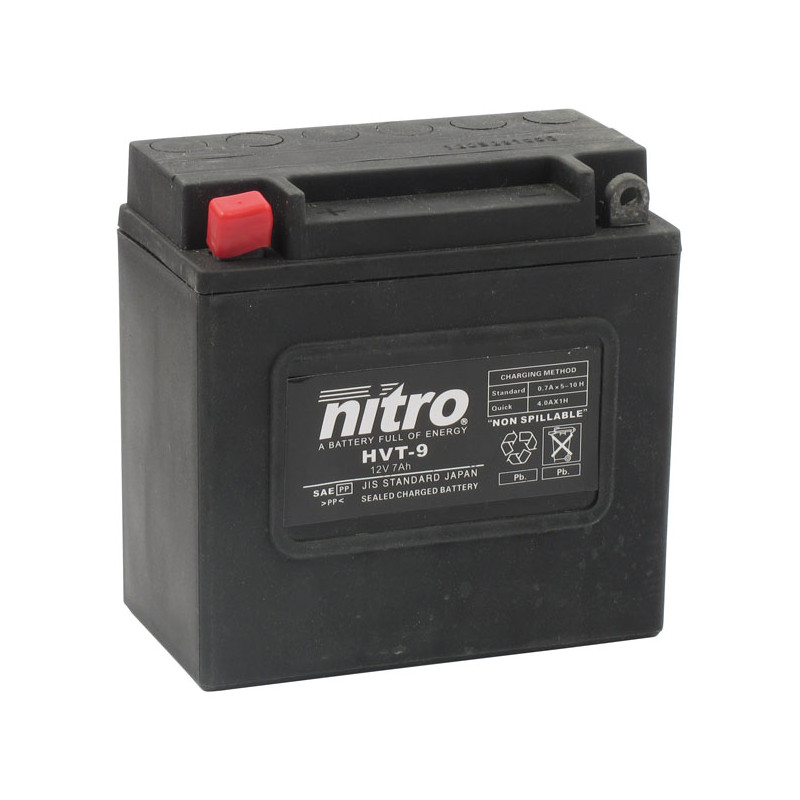Nitro, AGM HVT battery, 7Ah 12V 70-78 XL 71-78 FX. Kickstart models only. (NU)