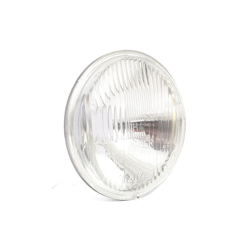 154mm H4 headlamp unit. Ribbed lens 