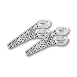 Fingers, Adj. headlamp bracket assembly long 35-37mm. Chrome 