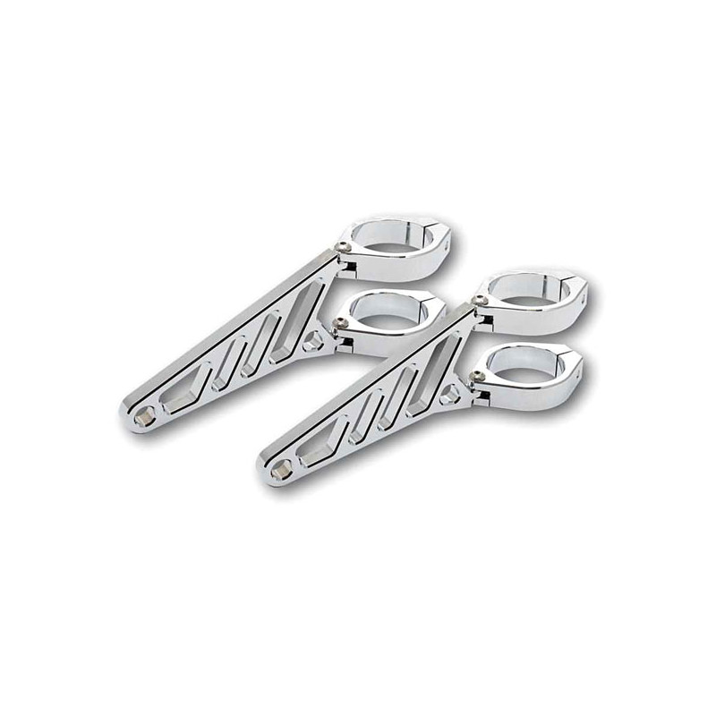 Fingers, Adj. headlamp bracket assembly long 35-37mm. Chrome 