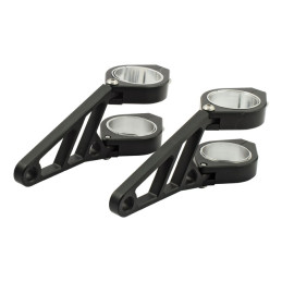Soporte de faro ajustable negro 50/52/54mm