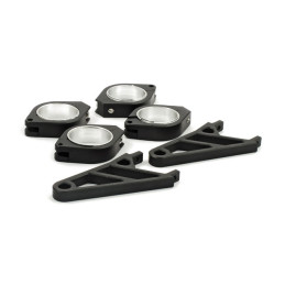 Fingers, Adj. headlamp bracket assembly 50/52/54mm. Black 