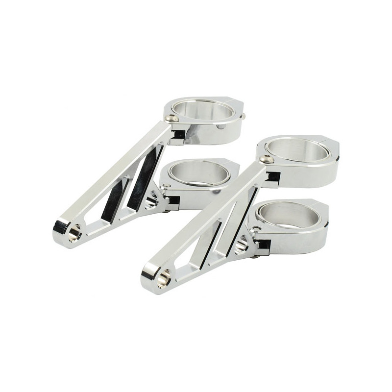 Fingers, Adj. headlamp bracket assembly 38-41mm. Chrome 