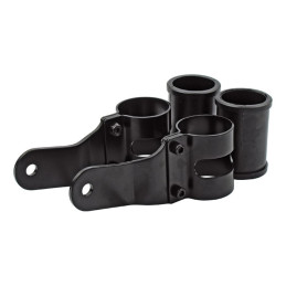 Uni-Basic headlamp bracket assembly. Black. 38-42mm 