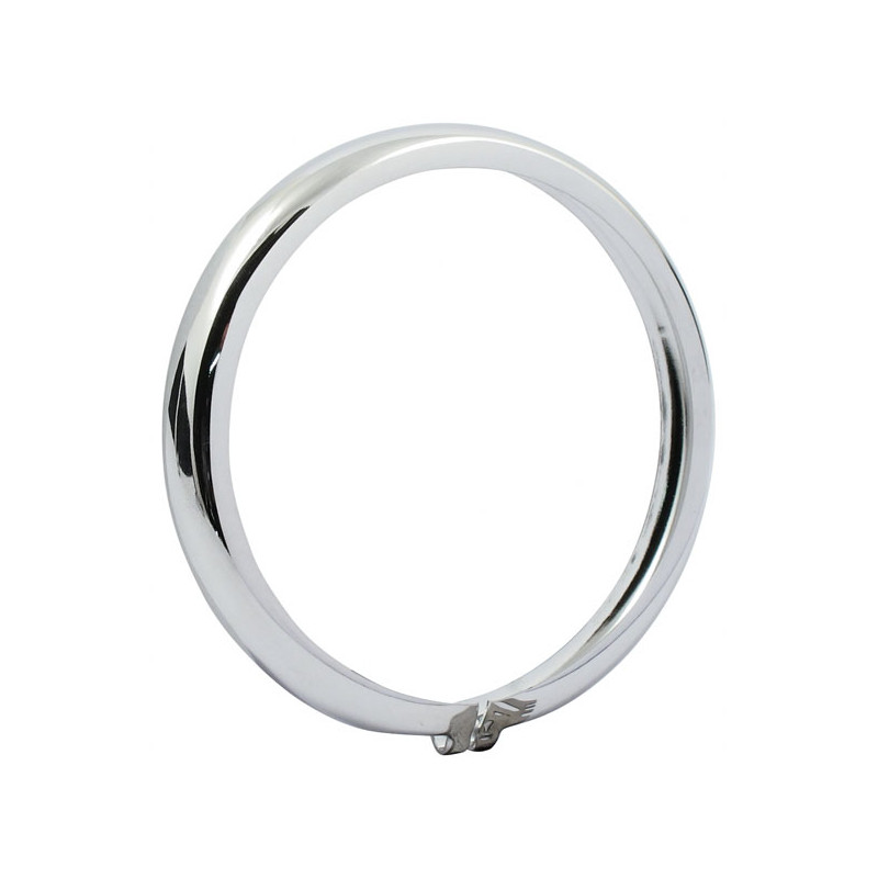 Bates style headlamp trim ring. 4-1/2". Chrome 
