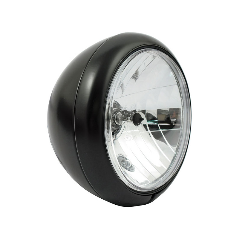 7" Gladiator FL style H4 headlamp. Black 