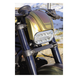 Cult-Werk, headlamp mask kit "NRS style". Matte black 21-24 RH 1250S Sportster S