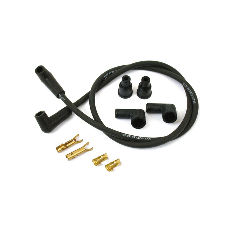 Blue Streak, XXX univ. 8mm spark plug wire set Universal for pre-1999 style coils & with dual plugged heads