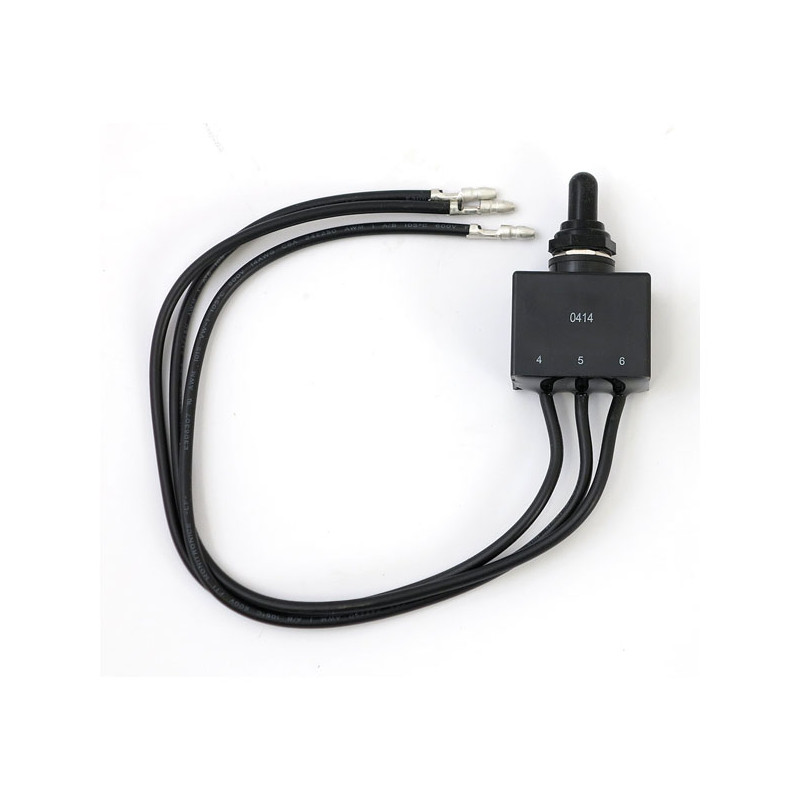 Toggle switch, on-off-on. 25A, 6/12V. Weatherproof Universal