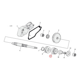 Standard Co., starter gear 65-88 B.T. 67-80 XL (NU)