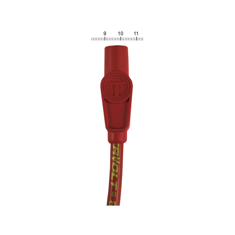 Zestaw przewodów zapłonowych Taylor ThunderVolt o średnicy 8,2 mm. Czerwony 99-08 FLT/Touring z wtryskiem 04-06 XL (tylko dla mo