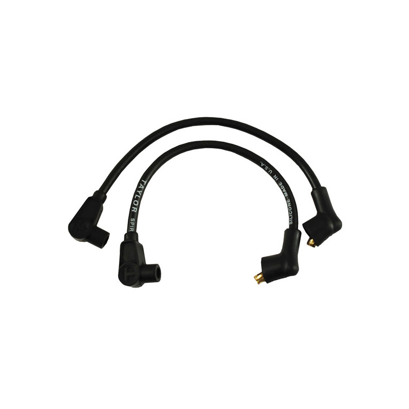 Zestaw przewodów zapłonowych Taylor Pro 8 mm. Czarny 82-94 FXR z cewką zamontowaną centralnie (tylko dla modelu i rocznika)