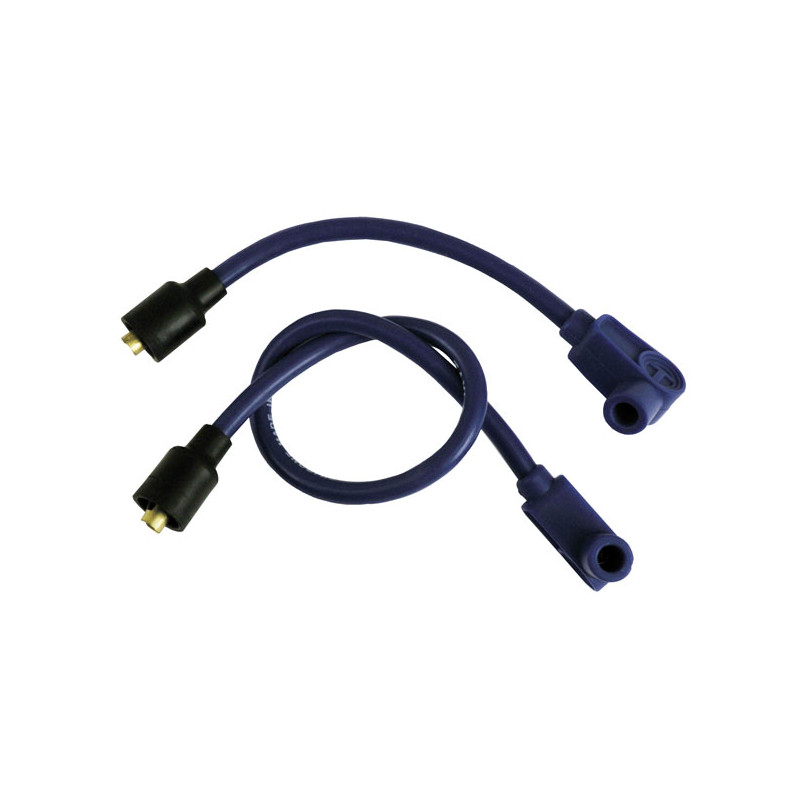 Taylor, 8mm Pro Wire spark plug wire set. Blue 65-85 FL FX XL 84-99 Softail 91-98 Dyna (NU)