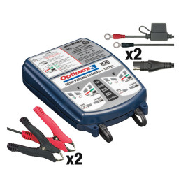 Cargador de batería Tecmate OptiMATE 3 x 2 12V