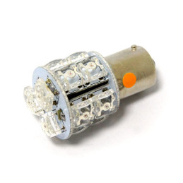 Bec LED miniatural SuperFlux, lumina chihlimbar
