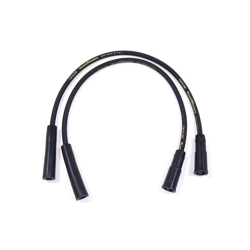 Taylor, 8mm Street Thunder spark plug wire set. Black 99-08 FLT with inj 04-06 XL (excl. 2004 XL 1200S) (NU)