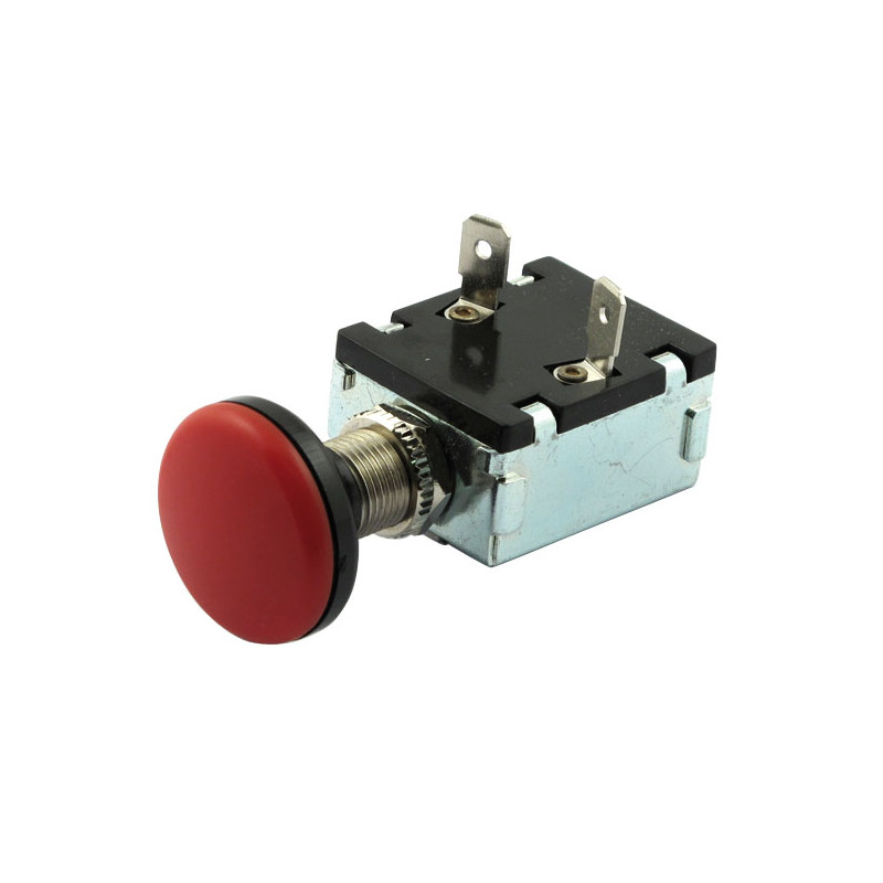 Chris Products, push-pull switch. Red illuminated 