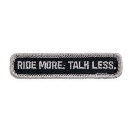 Parche Biltwell Talk Less 3,5" negro/gris