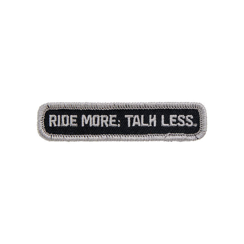 Biltwell Talk Less patch 3,5" black/grey 