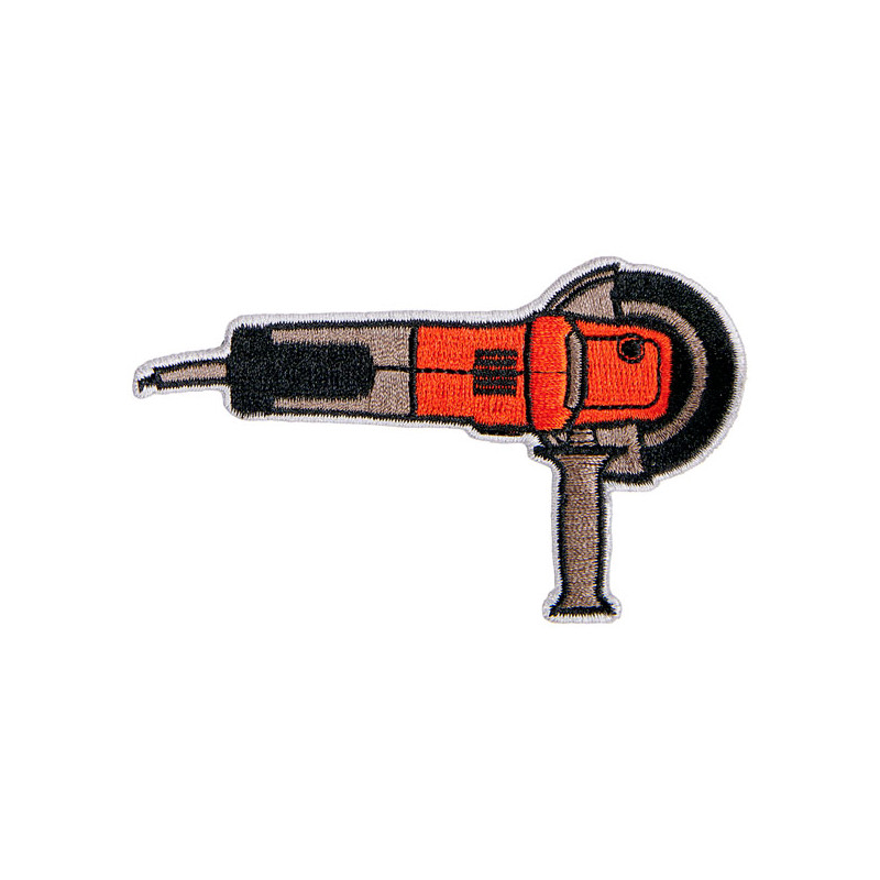 Biltwell Grind it patch 3,5" black/red/grey 