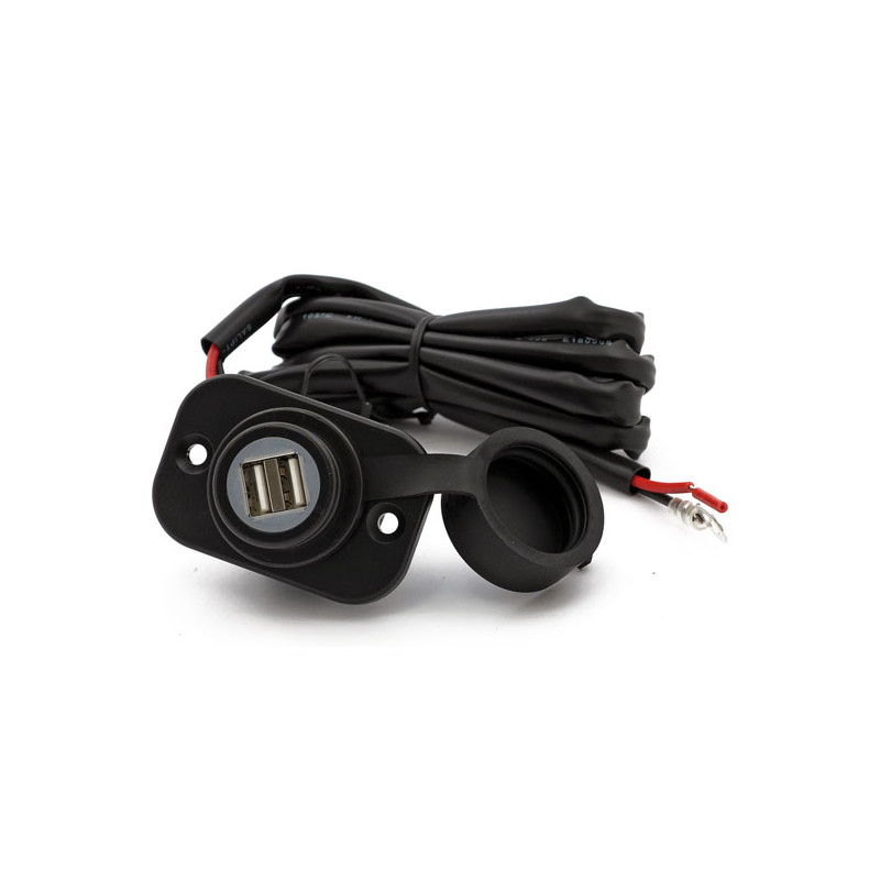 PANEL MOUNTED DUAL PORT USB CHARGER UNIVERSAL