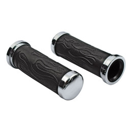 Highway Hawk, flamed handlebar grips 1" (25.4mm) handlebars