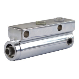Girling type remote rear master cylinder. Chrome 83-84 FLHS 84-E87 FX FXST 83-84 FXSB 1984 FXE 1985 FXB FXEF 85-86 FXWG 82-E87 F
