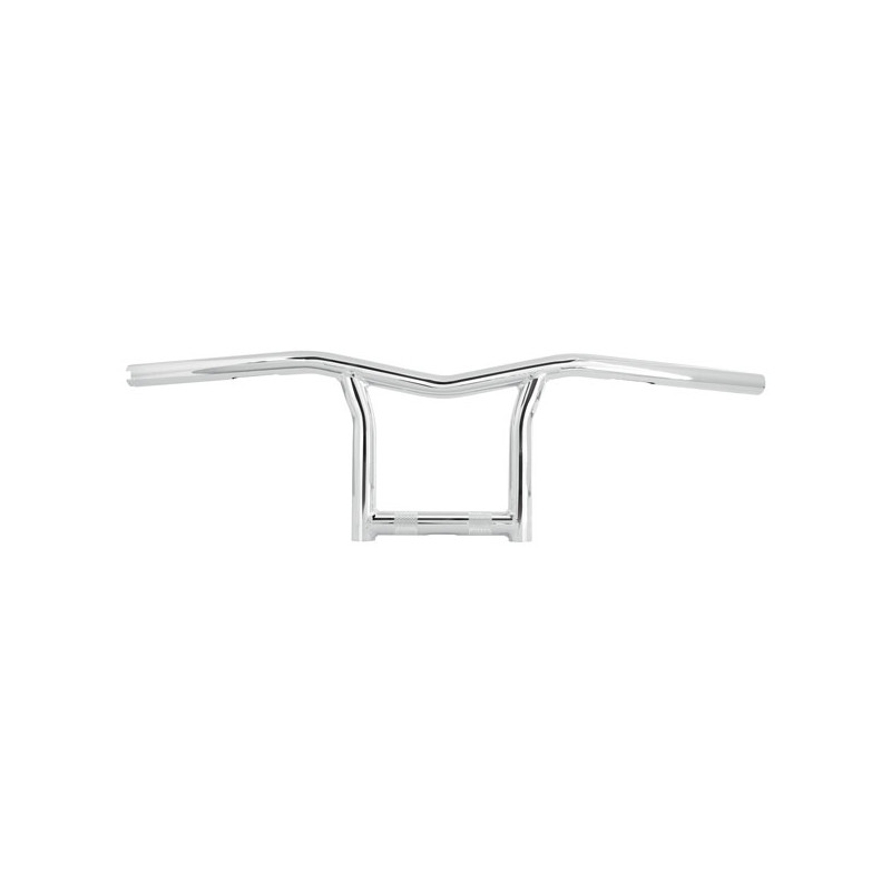 Burly, The Sid 1" handlebar 8" high. Chrome 82-24 H-D mech. & e-throttle (excl. 88-11 Springers) with 1" I.D. risers