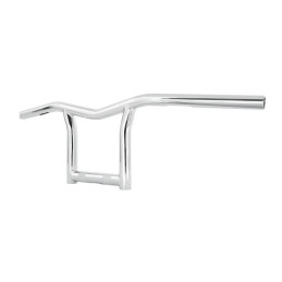 Burly, The Sid 1" handlebar 8" high. Chrome 82-24 H-D mech. & e-throttle (excl. 88-11 Springers) with 1" I.D. risers