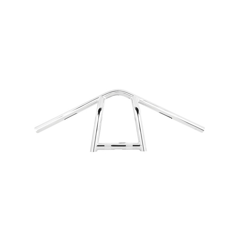 Kierownica Burly, model Jim 1 cala, wysoka na 9 cali. Chromowana, pasuje do modeli H-D 82-24 z mechanizmem i elektronicznym prze