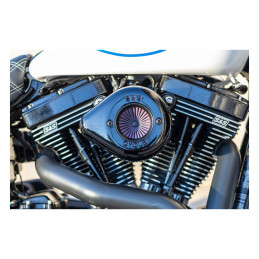 S&S, Zestaw czyszczący powietrza Air Stinger Stealth. Kształt łzy, czarny 00-15 Softail 99-17 Dyna (z wyłączeniem 2017 FXDLS) 99