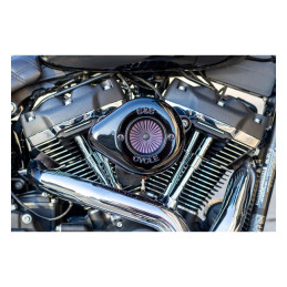 S&S, Air Stinger Stealth air cleaner kit. Teardrop, black 18-24 Softail 17-24 Touring (excl. 2024 FLTRXSTSE Road Glide with 121"