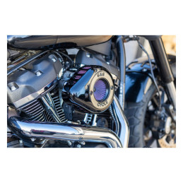 S&S, Air Stinger Stealth air cleaner kit. Teardrop, black 18-24 Softail 17-24 Touring (excl. 2024 FLTRXSTSE Road Glide with 121"