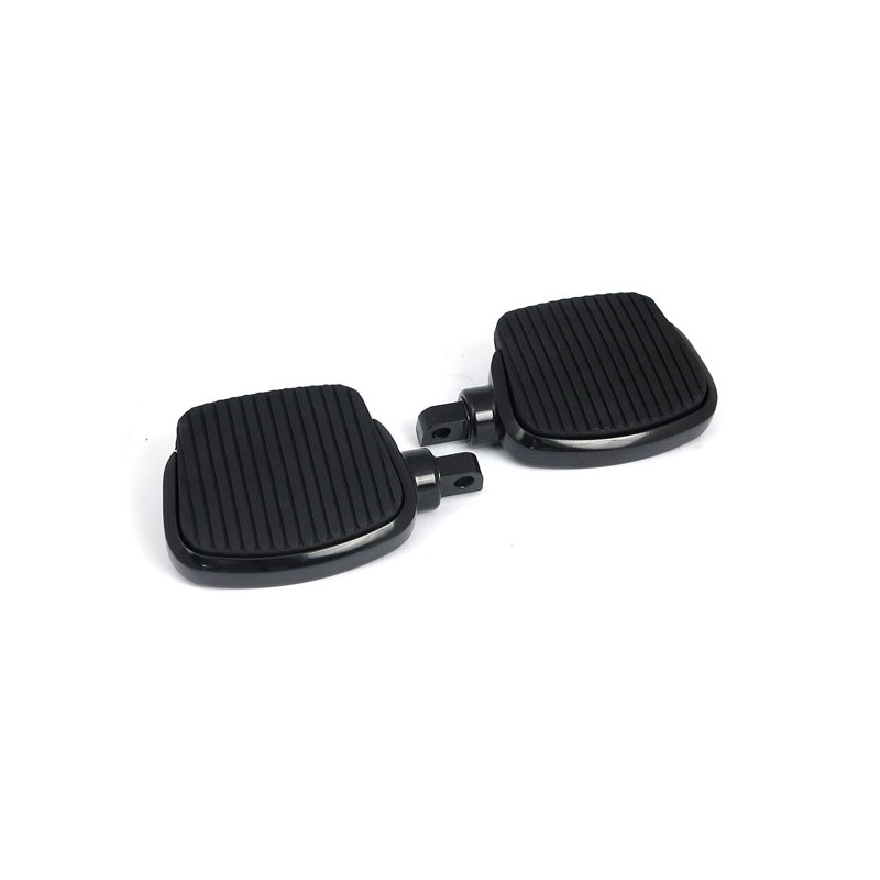 Mini floorboard kit. 4" long. Black Traditional H-D male mount