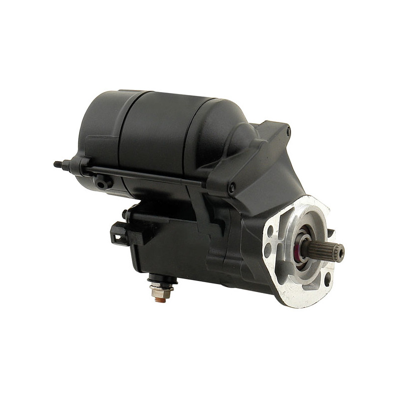 Accel, Ultra Tork starter motor, 1.4kW. Black 94-06 B.T. (excl. 2006 Dyna) (NU)